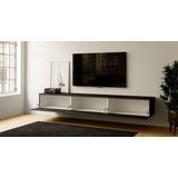 Artego Design Levana Turin Zwart 300 cm TV Wandmeubel