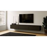 Artego Design Levana Turin Zwart 300 cm TV Wandmeubel