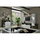 Benvenuto Design Hamburg TV-wandmeubel Set 2 Wit / Oxid