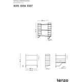Tenzo Dakota Wandkast Planken Woudgroen 3-Stuks