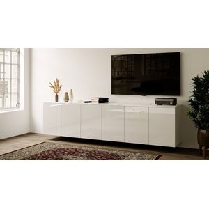 Artego Design Hoogglans Alpine Wit 300 cm Zwevend Dressoir