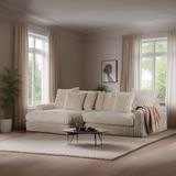 Lions Design Vito Beige 3-zits Bank + Chaise Longue Rechts/Links