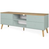 Tenzo Dot TV-Meubel 162 cm Sage Groen / Eiken