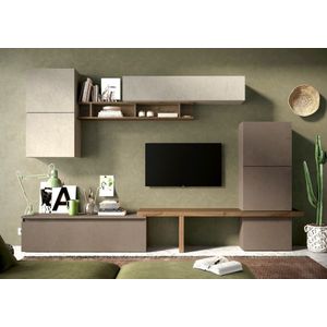 Benvenuto Design Infinity 2.0 Argılla / Brons / Mercure Eiken TV Meubel Set 19