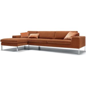 Sits Justus 3-Zits Bank + Chaise Longue Rechts/Links Oranje