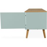 Tenzo Dot TV-Meubel 192 cm Sage Groen / Eiken