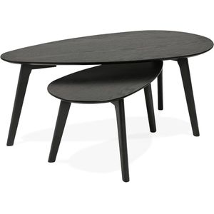 Bondy Living Lulea Salontafel Set Ovaal Zwart