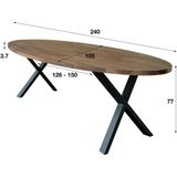 Davidi Design Daytona Ovale Eettafel 240 cm