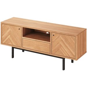 Caso Furniture CASØ 230 Natural Eiken Staand TV-Meubel Herringbone