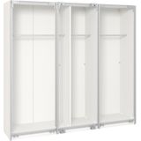 Jutzler Blanche Schuifdeurkast Wit/Spiegel 228 cm