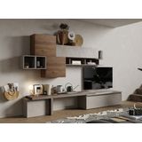 Benvenuto Design Infinity 2.0 Argilla/Brons/Eiken TV Meubel Set 28