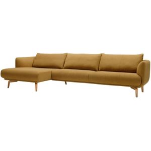 Sits Moa Chaise Longue + 3-zits Hoekbank Mosterd