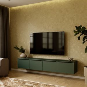 Artego Design Hugo 203 cm TV Wandmeubel Soft Pro Groen