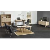 Caso Furniture CASØ 500 Geolied Wit Eiken Bureautafel