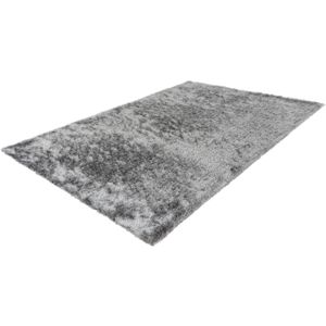 Twist - Handgemaakt - Hoogpolig - Vloerkleed – Vloer kleed - Tapijt – Karpet - 160x230 - Zilver