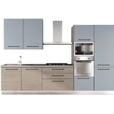 Ares Cucina Line 330 cm Keuken Denim Blauw - Inclusief Apparatuur