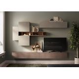 Benvenuto Design Infinity 2.0 Brons/Argilla/Eiken TV Meubel Set 44