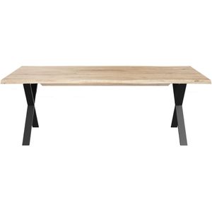 Caso Furniture Eydis Geolied Wit Eiken Eettafel 300 cm