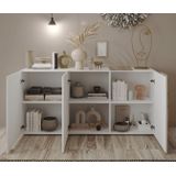 Benvenuto Design Venus Dressoir 3-Deuren Wit HG / Kadiz