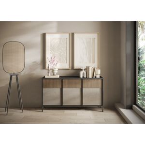 Benvenuto Design Everest Lava/Argilla/Mercure Dressoir 3-Deuren