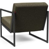 Innovation Living Vikko Bos Groen Bouclé Loungestoel met Armleuning