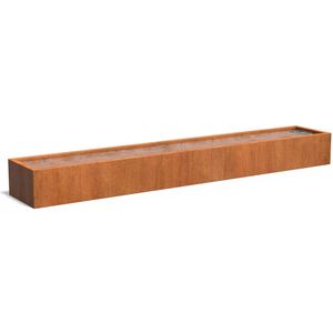 Cortenstaal vijverbak 600x100x60cm.