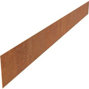 Kantopsluiting cortenstaal recht 230x0,3x20cm.