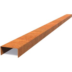 Cortenstaal overzetprofiel recht 230x10,4x5cm.