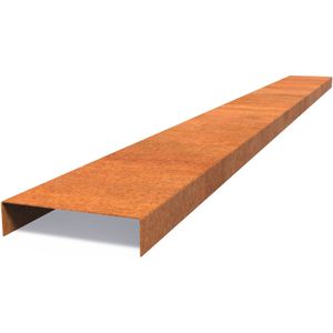 Cortenstaal overzetprofiel recht 230x20,4x5cm.