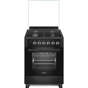 Wiggo - WO-E609R(BB) - Gasfornuis - Zwart