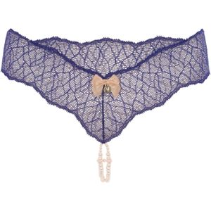 Blauwe parelstring Parel Strings, string maat Plus van Bracli