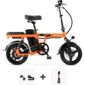 Black Friday Super Deal! | ENGWE T14 Vouwfiets - Oranje + Kettingslot + telefoonhouder