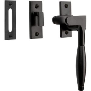 De Oude Deurklink Raamsluiting Klassiek ventilatiestand mat zwart rechts