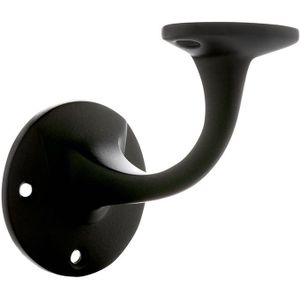 De Oude Deurklink Trapleuning houder zwart vlak - opschroevend