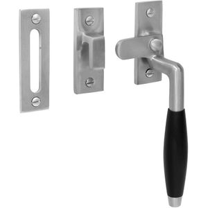 De Oude Deurklink Klassiek Raamsluiting, verstevigd, mat nikkel, rechts