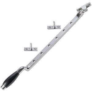 De Oude Deurklink Raamuitzetter Klassiek in glanzend nikkel