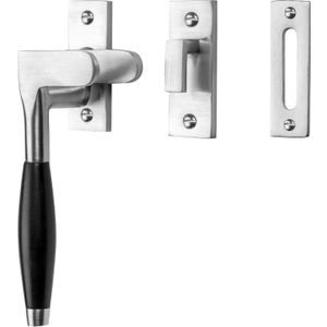 De Oude Deurklink Raamsluiting Klassiek ventilatiestand mat nikkel links