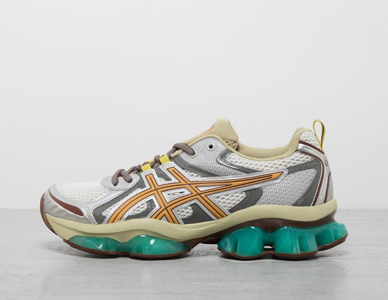 ASICS - Gel-Quantum Kinetic - Hardloopschoenen - Grijs - Leren en Mesh