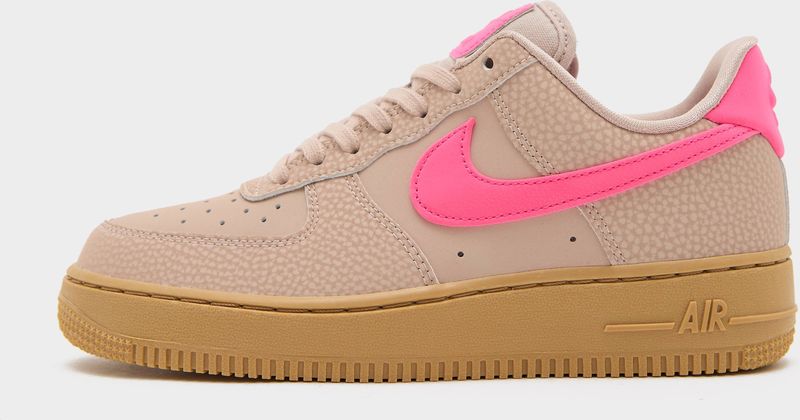 Nike - Air Force 1 Low - Basketbalschoenen - Particle Beige - Leer - Hyper Pink