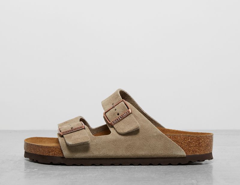 Birkenstock - Arizona - Pantoffels - Bruin - Leren Bovenwerk/Synthetische Zool