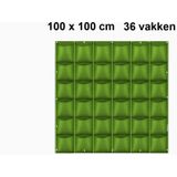 Verticale Tuin met 36 Vakken, 100 x 100 (cm), Groene Tuinzakken 36