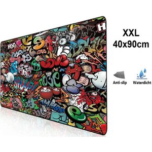 XXL Gaming Muismat Graffiti Art Edition | Antislip | 90x40