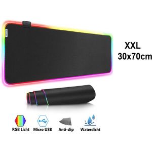XXL RGB LED (Gaming) Muismat | Anti-slip muismat | 70x30