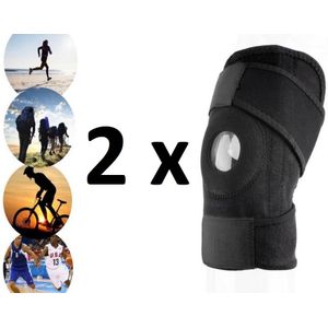 2 st. Knie Brace Met Patella - Kniebandage / Knieband Patella Band