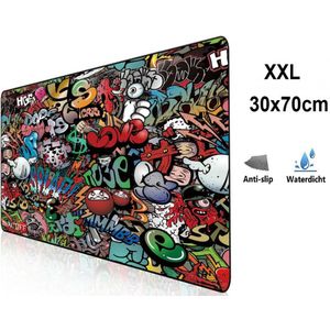 XXL Gaming Muismat Graffiti Art Edition | Antislip | 70x30