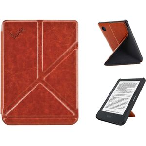 Luxe Kobo Clara 2E origami case cognac bruin kopen? | 123BestDeal