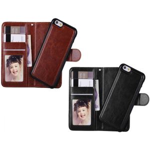 iPhone 5/5S/SE Wallet Case Deluxe met uitneembare hardcase