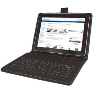 Keyboard Case | Geschikt voor een 10 inch Tablet | Zwart
