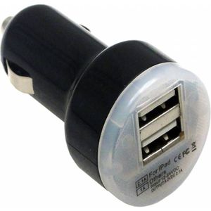 Dual USB Auto-oplader | USB adapter voor opladen in de auto