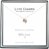 Life Charms Ketting met Giftbox Angel Wings en Heart